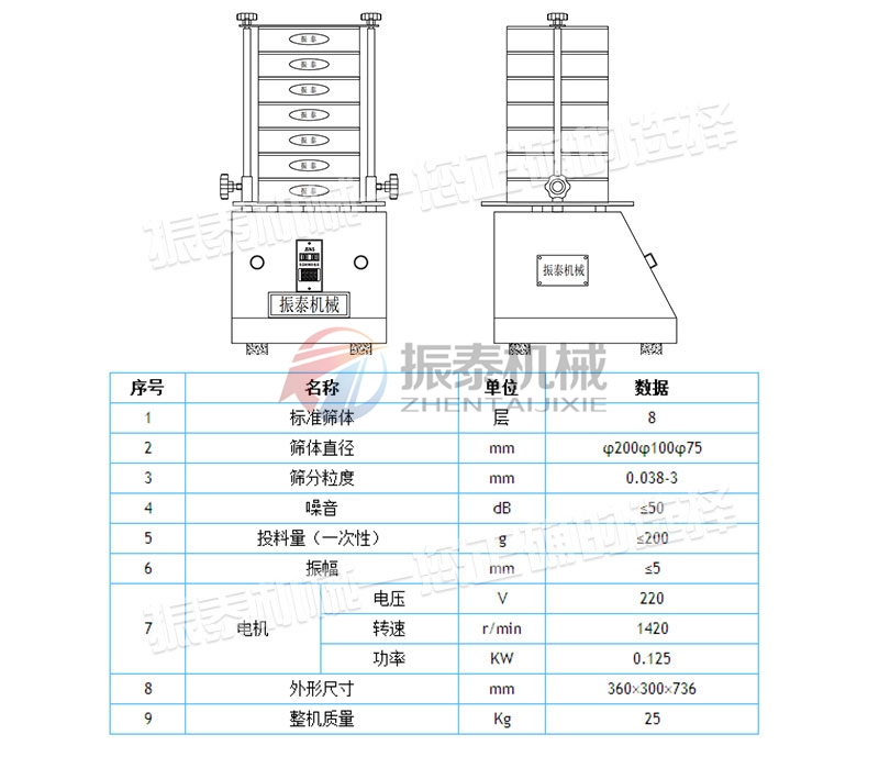 萤石粉试验筛型号